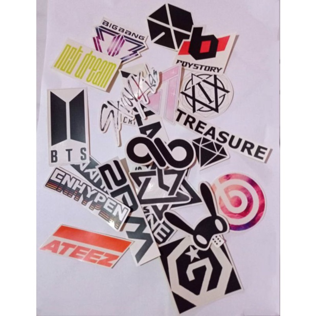 

Kpop Logo Sticker Set Boy Group 20pcs Stiker Logo Boy Band