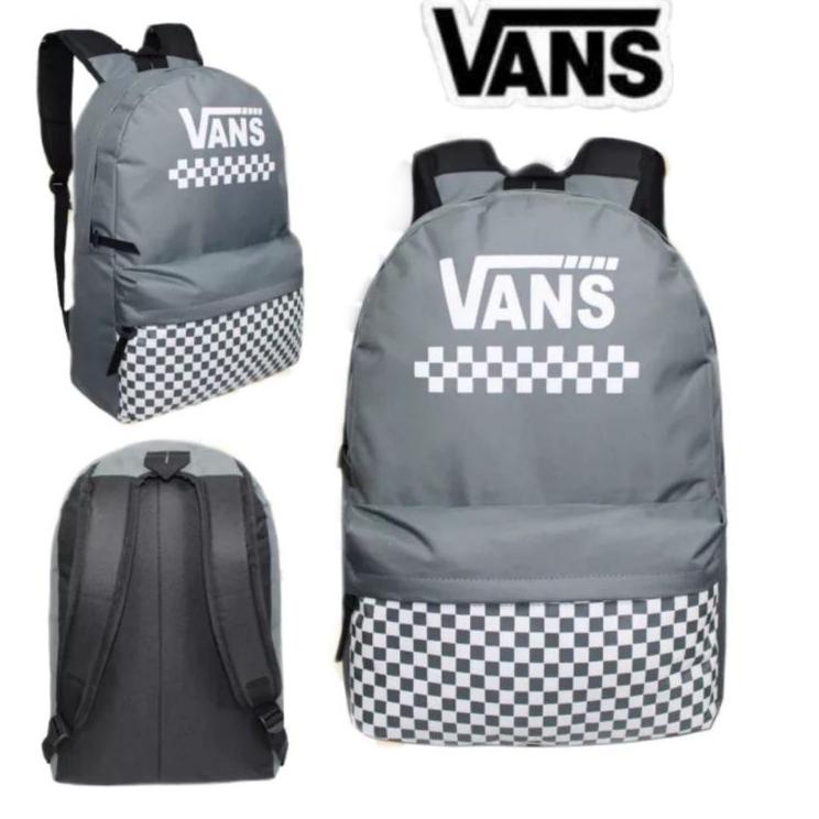 Obral Murah Tas ransel sekolah VANS backpack pria wanita multifungsi - tas punggung polos - ransel anak laki laki - tas kuliah