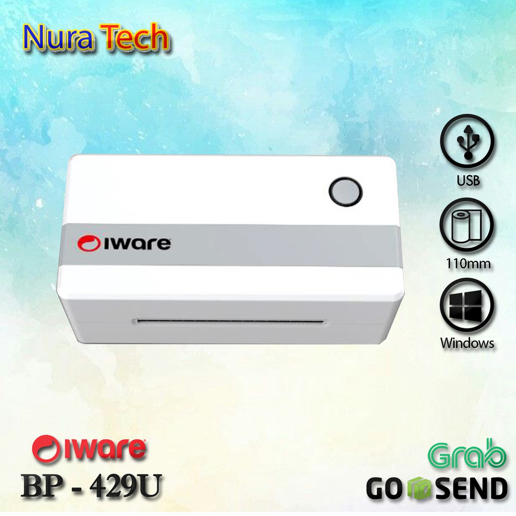 PRINTER LABEL BARCODE USB IWARE BP-429U DIRECT THERMAL STICKER LABEL THERMAL barcode - USB Printer s
