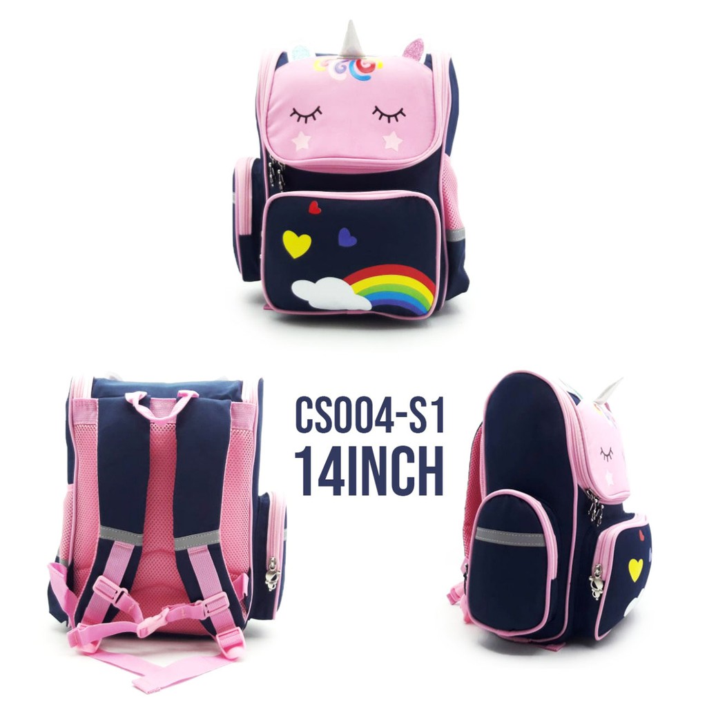 PROMO 10.10 BackPack Ransel Tas Anak Sekolah TK / SD Perempuan Model Panda 14&quot; UKURAN SEDANG dan 16&quot; UKURAN BESAR Kuda PONY Kanvas IMPORT