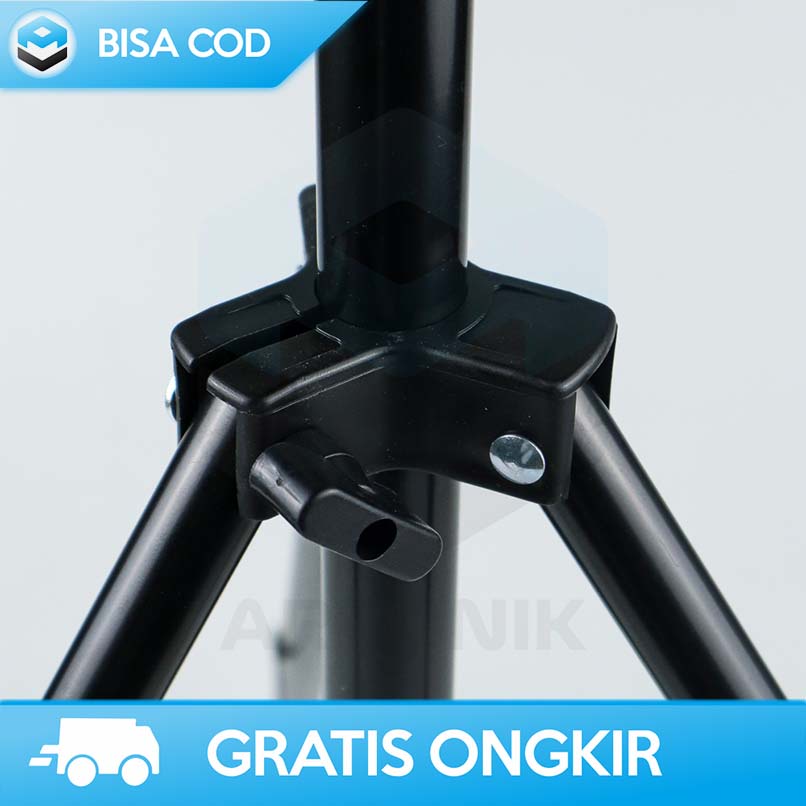 TRIPOD STUDIO STAND LIGHTING TAFFSTUDIO 2 METER 3 SEGMENT PORTABLE ORI