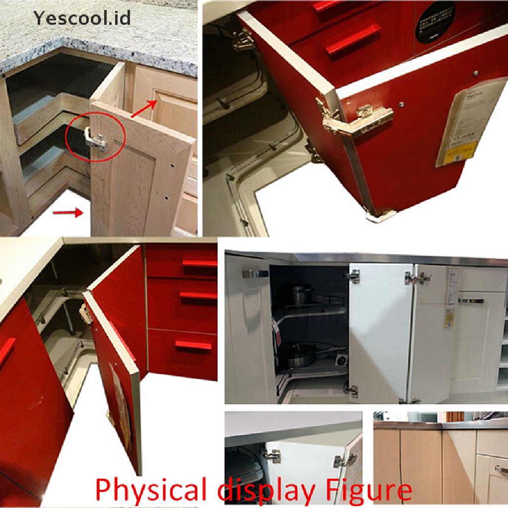 (Yescool) At135° Engsel Pintu Lemari Model Lipat Untuk Dapur
