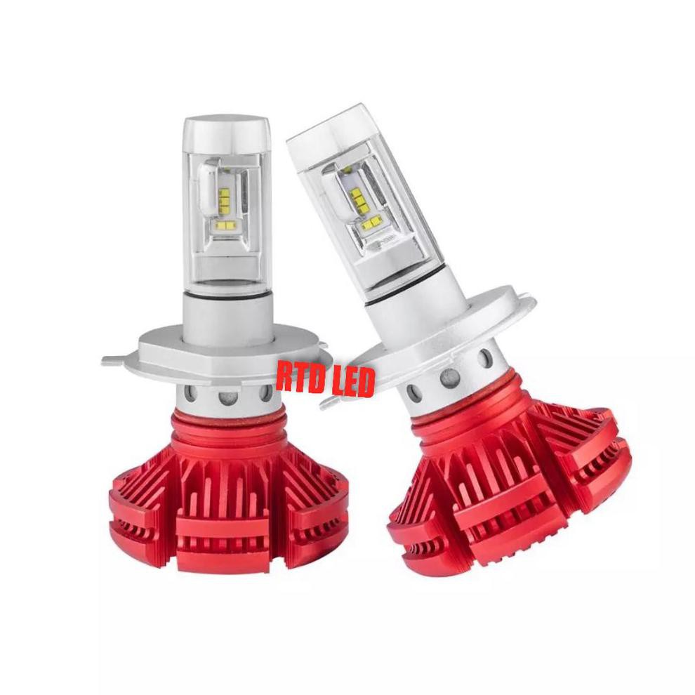 TERLARIS  Lampu Led Mobil X3 H4 Red Edition Zes Chips 3 Warna 50 Watt R030 TERBARU