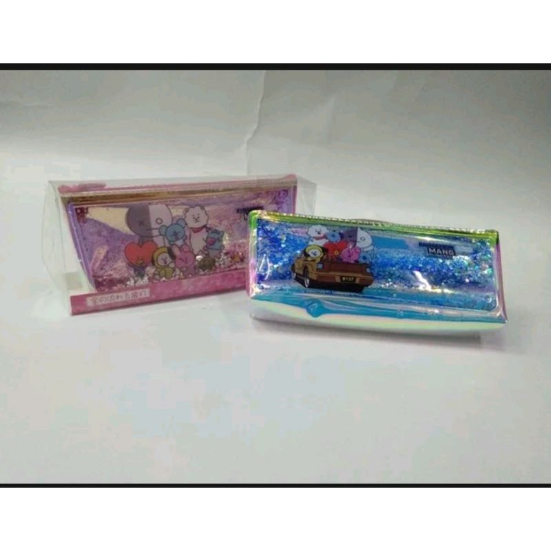 

Tempat pensil glitter air BTS 01