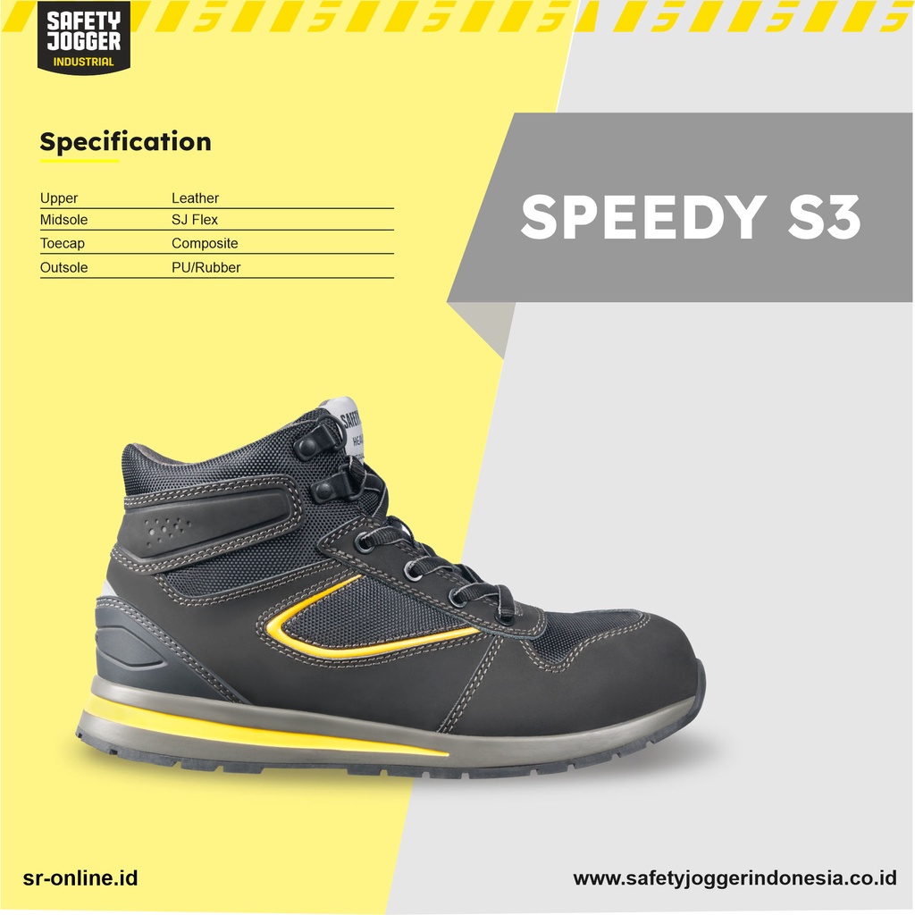 Sepatu Safety Jogger SPEEDY S3 HRO SRC METAL FREE