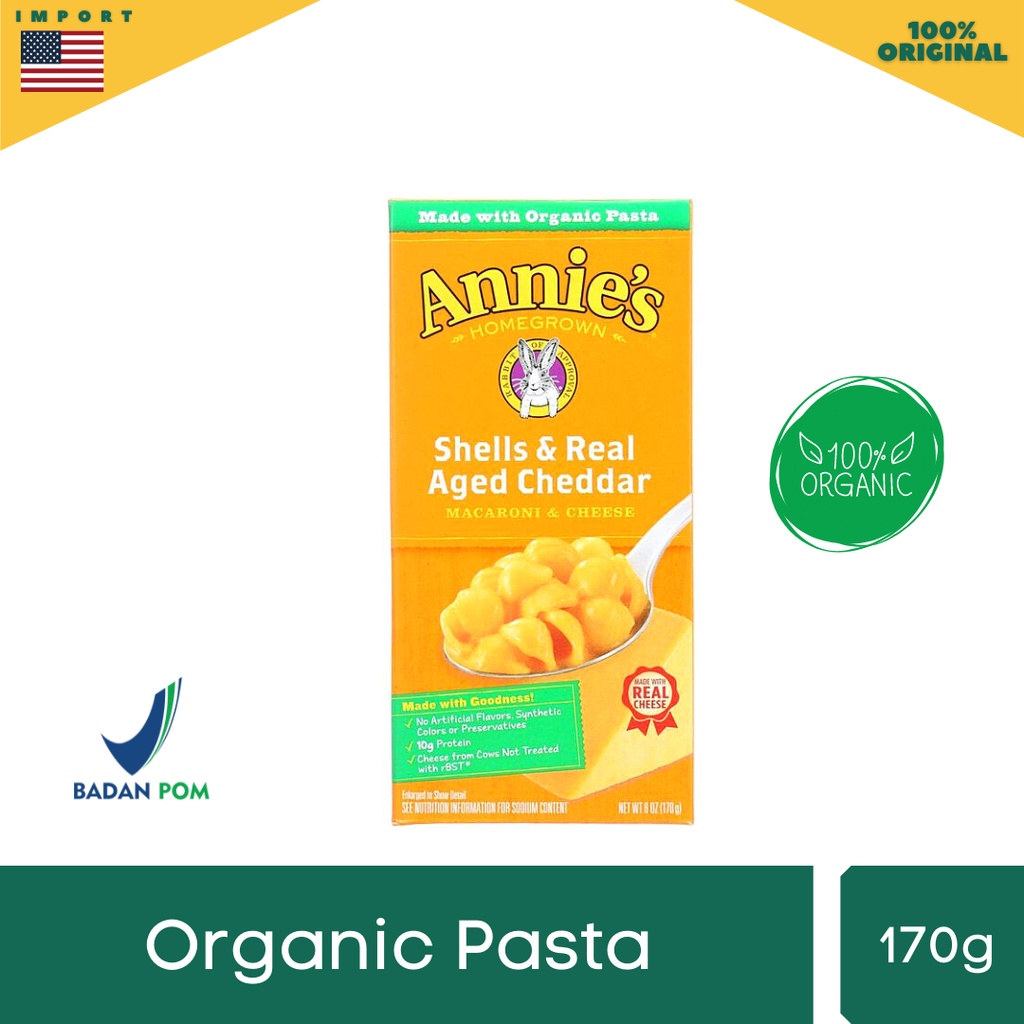 

Annie's Shells and Real Aged Cheddar Macaroni & Chees 170gr