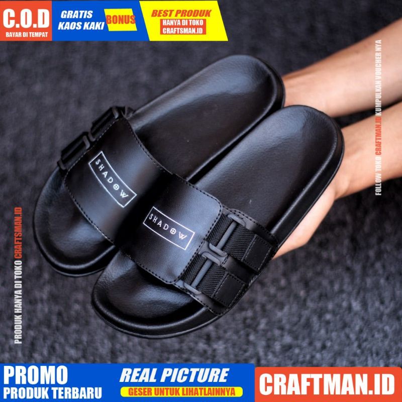 CRAFTS FLUX Sandal Slide SALE SANDAL KASUAL PRIA SENDAL SLOP ORIGINAL KULIT KASUAL 2021 FOOTWEAR