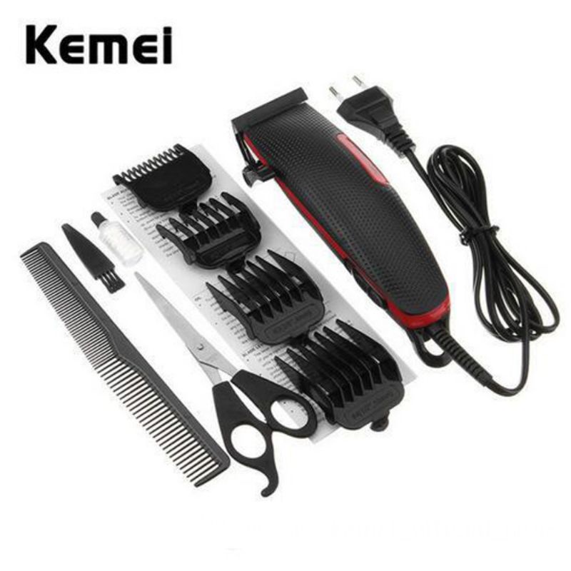 GS8 Kemei Alat Cukur Elektrik Hair Trimmer Shaver - KM-4801 - Red