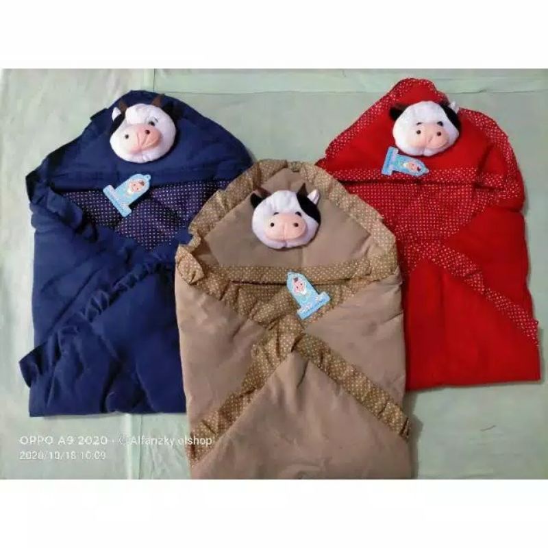 SELIMUT BAYI KEPALA BONEKA SAPI