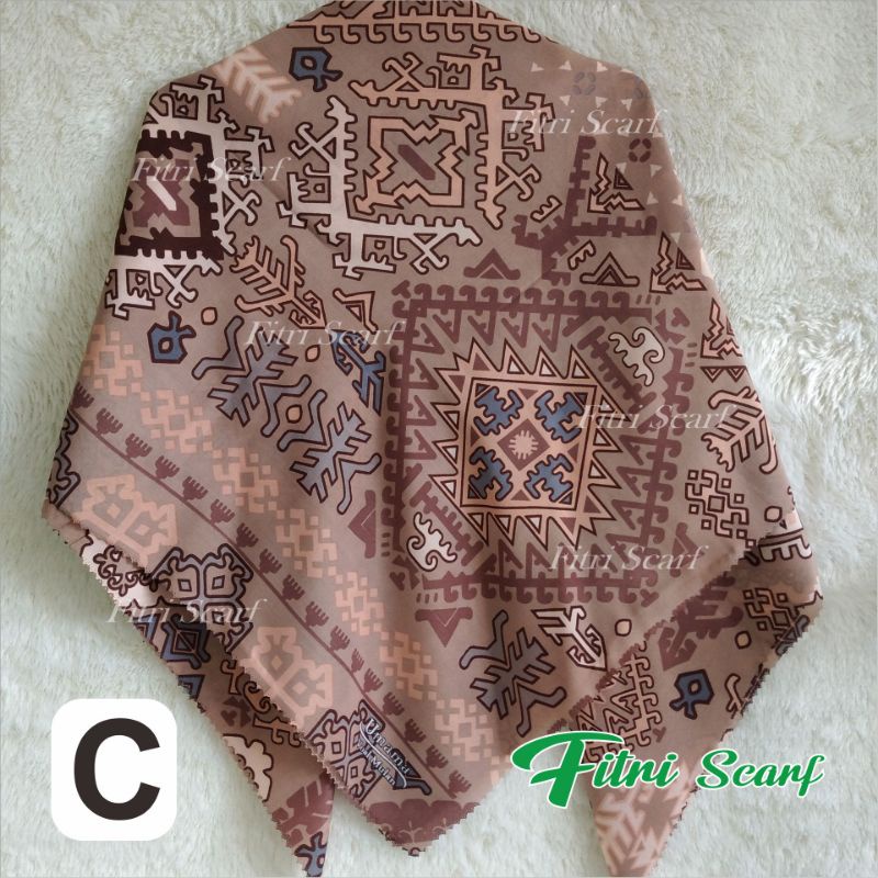 Jilbab PILIH WARNA UMAMA LASER VOAL NARITA hijab motif krudung segiempat motif umama scarf D 2-C