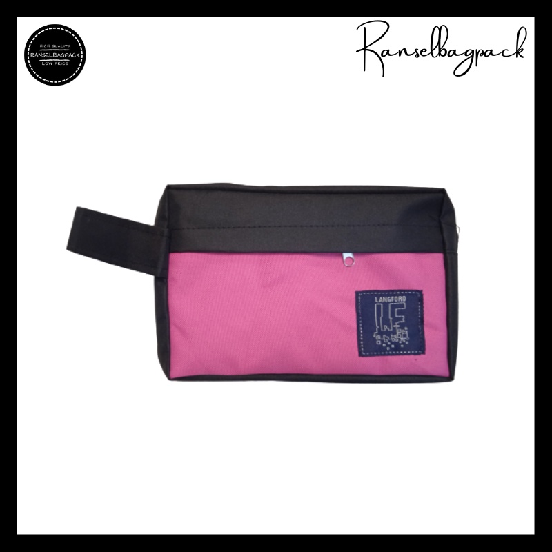 Pouch Travel Hand Bag Jinjing Daily Bag Kosmetik Original Resleting Multifungsi Wanita Cewek