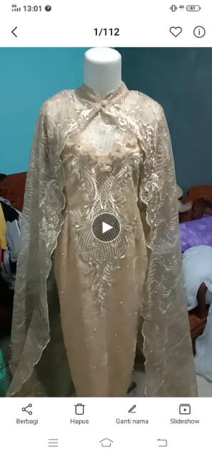 Gaun pengantin jubah