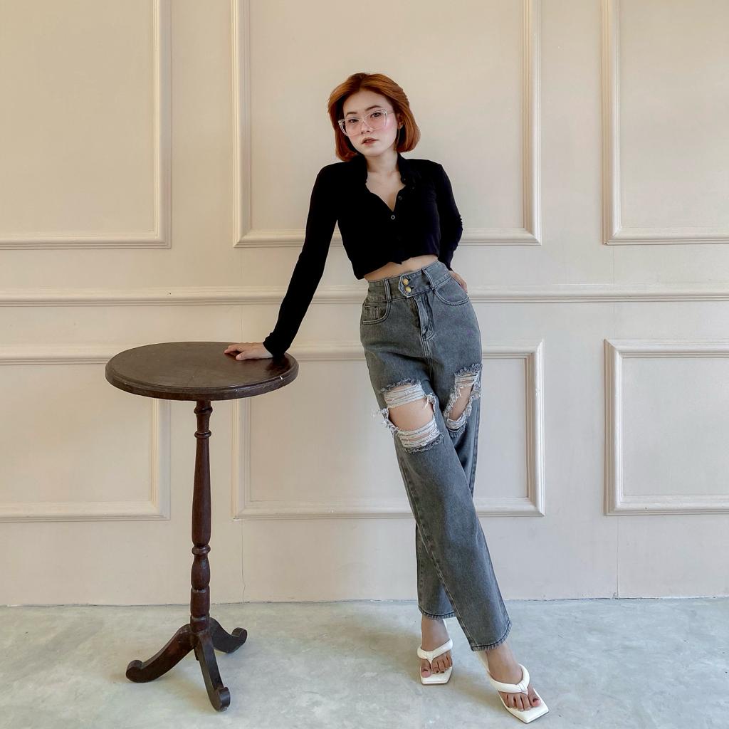 [GURLBUCKET] Longpant Jeans 7575 / Celana Panjang &quot;Pakaian Wanita&quot;