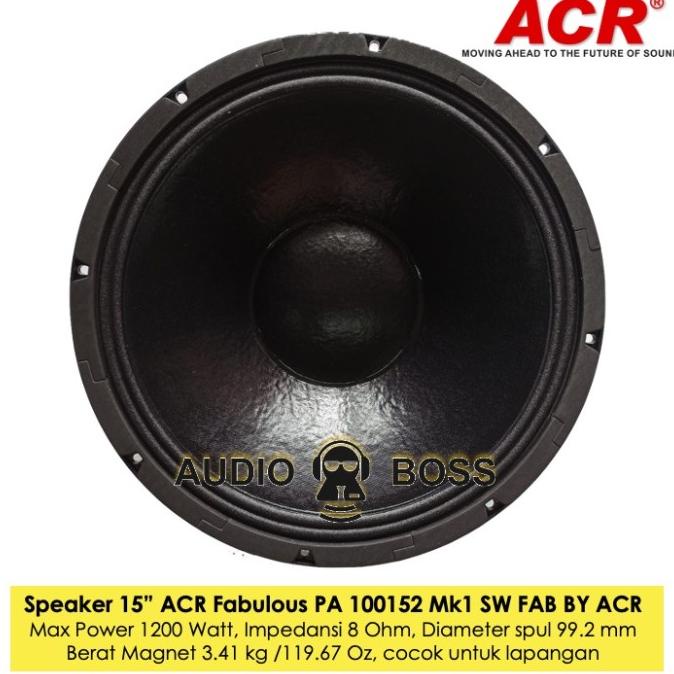 SALE Speaker Full Range 15 inch PA 100152 MK1 SW Fabulous ACR 15 in
