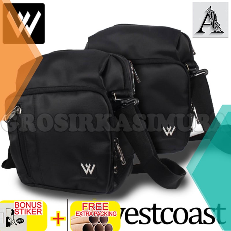 

Promo Tas Slempang IMPORT / tas selempang pria / westcoast hitam - Hitam