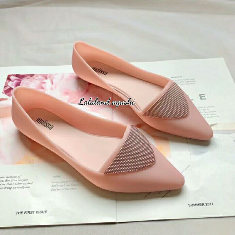 Sepatu Melissa Pointy IV ad pink/sepatu melissa pointy/sepatu melissa pita