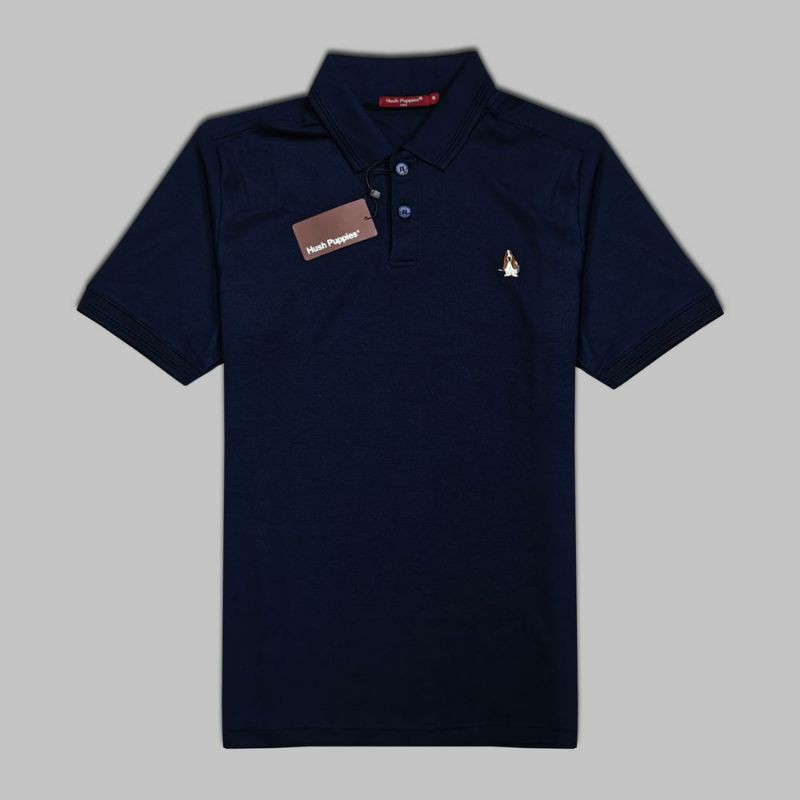 Kaos Polo Hush Puppies Faldo 100% Original kaos polos kerah reguler fit katun Polyester cotton