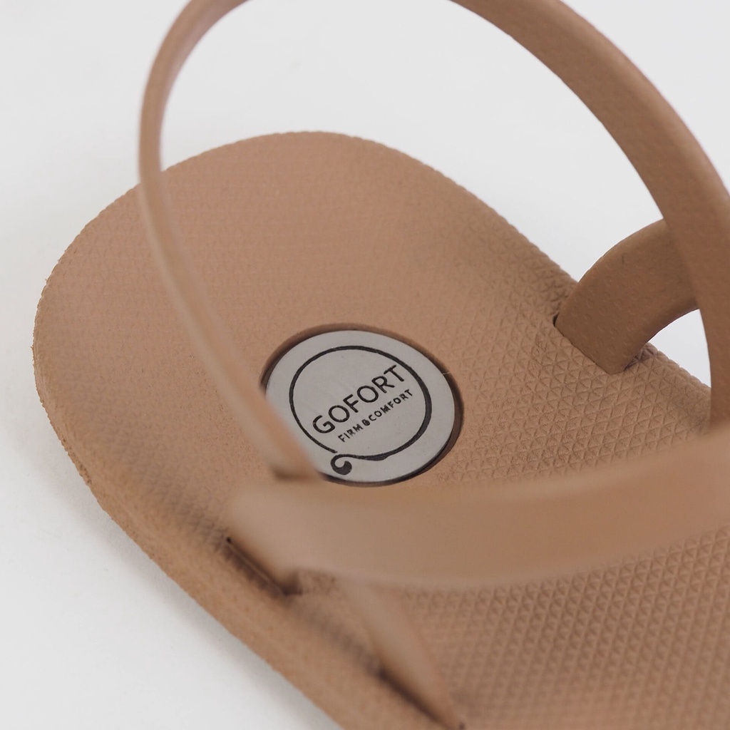 NEW Sandal Karet Teplek Wanita Terbaru Official GOFORT LELA Caramel