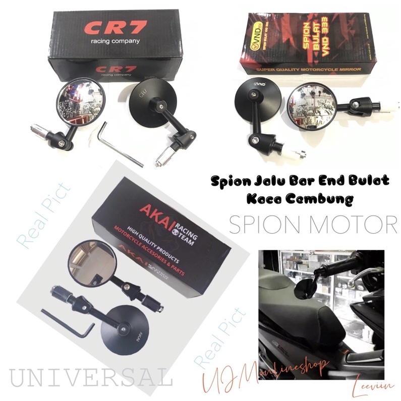 Spion Jalu Protaper Spion Jalu Bulat Spion Bar End Protaper Original Universal Semua Motor Nmax,Aerox,Pcx,Vario,Beat,Scoopy,Vixion,W175,Vespa Dan Motor Lain Nya