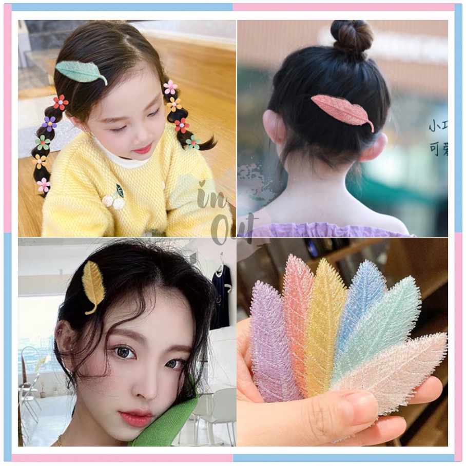 JEPITAN RAMBUT DAUN KOREAN STYLE CUTE PIN RAMBUT Baby Girl