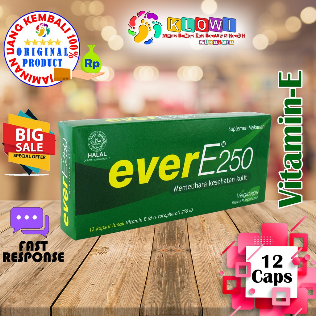 Ever E 250 12 Kapsul / Suplemen / Vitamin E