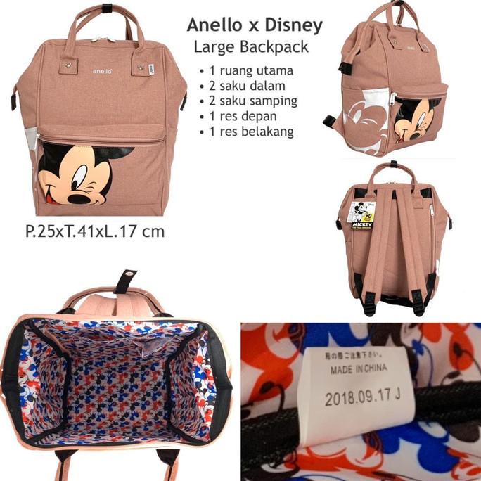 Anello Disney Large Backpack Suprem - Tas Ransel Besar Mickey Mouse | Tas Ransel Wanita