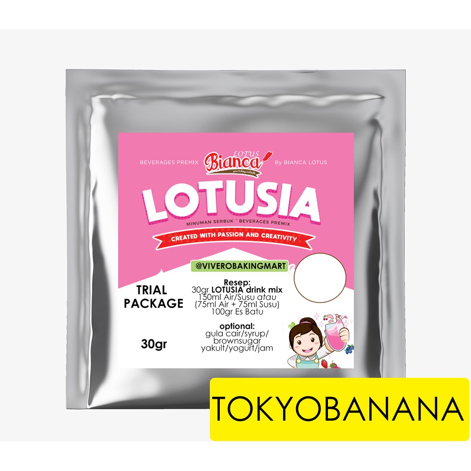 30gr Lotusia Banana Drink Premix (TRIAL PACKAGE)