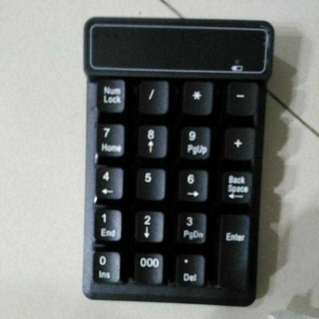 Wireless number pad numeric numpad keypad keyboard laptop PC Mac USB ...