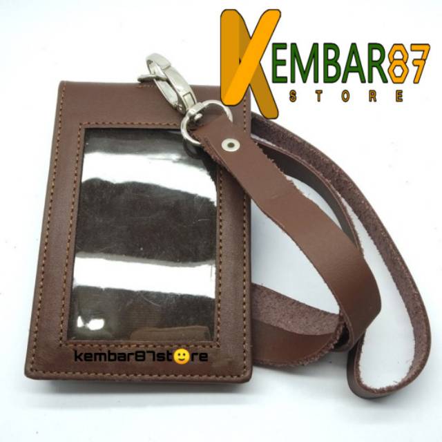 NAME TAG LOOD KULIT ASLI - ID CArD HOLdeR kuLIT ASLI