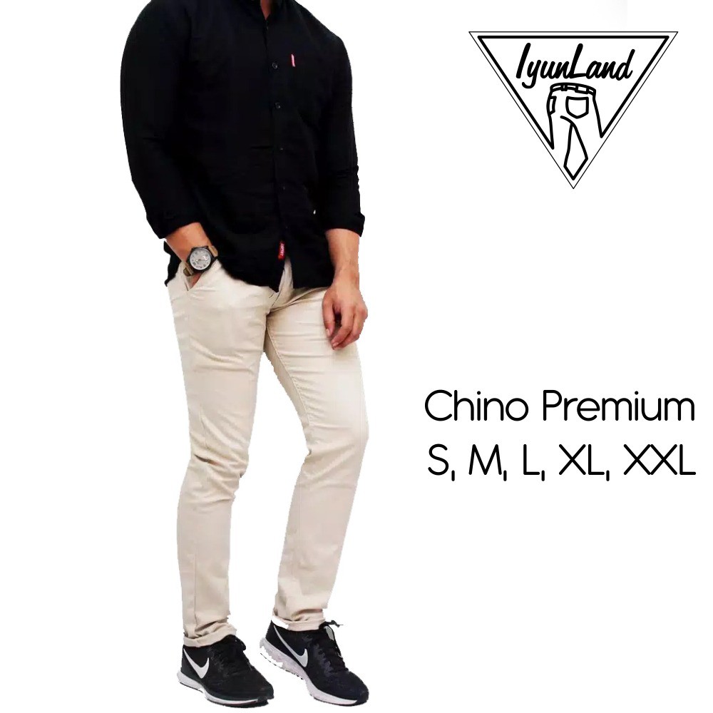 Celana Chino Pria Slimfit