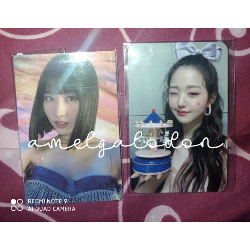[ baca desc ] wony + momo photocard [ must take all ] wonyoung wonyo mainan izone iz*one