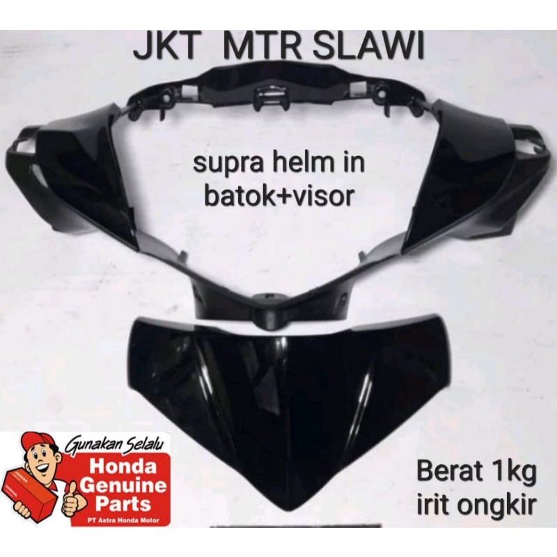 visor lampu, batok depan cover handle fr supra helm in ori honda ahm asli honda