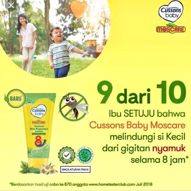 Cussons Anti Nyamuk Moscare Natural Skin Protection Lotion Telon Cream / Cussons Moscare Cream