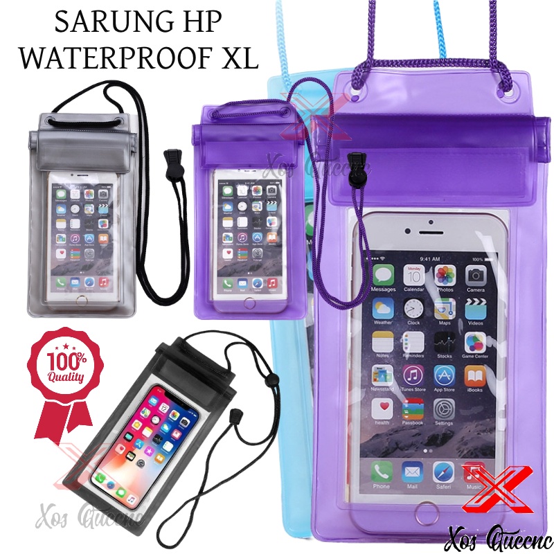 XOQ - Sarung HP  Berenang Tempat HP Case Anti Air Waterproof /  Sarung Hp Anti Air / Waterproof Case / Case hp