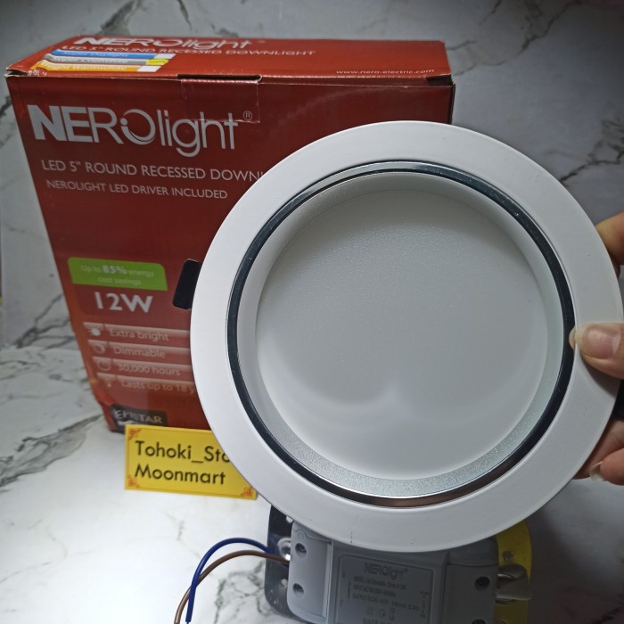 LED 5" Round Recessed Downlight/ 12W/ 220volt/ 4000K