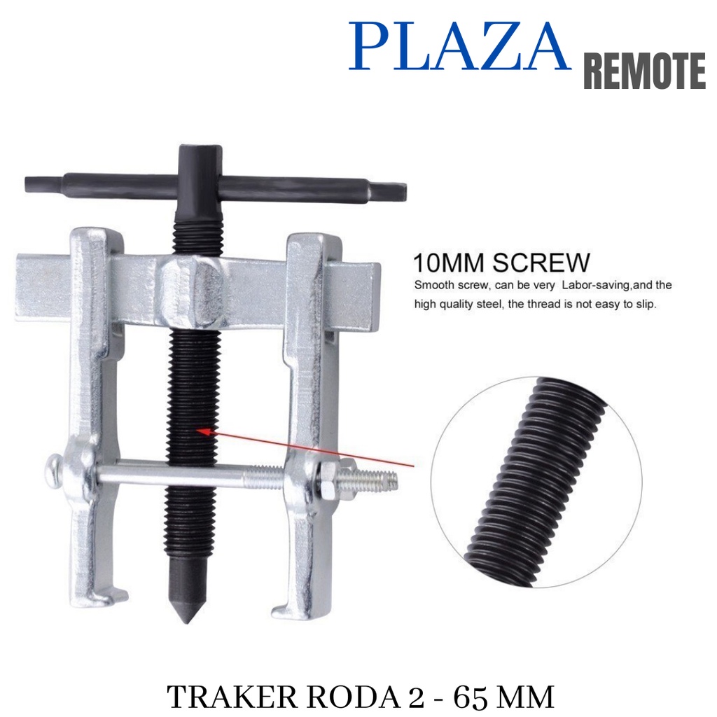 2 - 65 MM TRAKER RODA Baja Karbon Dua Rahang Gigi Penarik