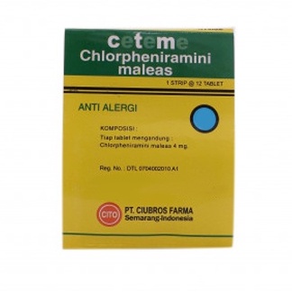 CeTeMe CTM Anti Alergi 12 Tablet Per Strip