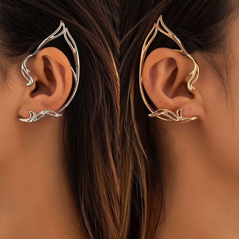 Wonder Punk Fairy Earcuff Pesta Wanita Halloween Goth Elf Ear Clip