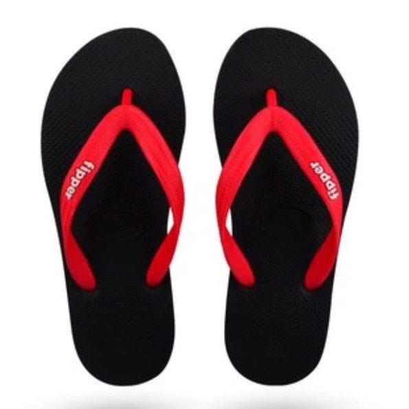 Sandal Fipper Slick Blak Red Original