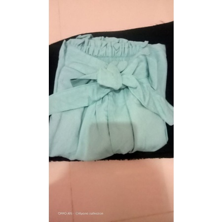 Celana Kulot Rayon Sritex ukuran jumbo / loose pants rayon-Hijau mint