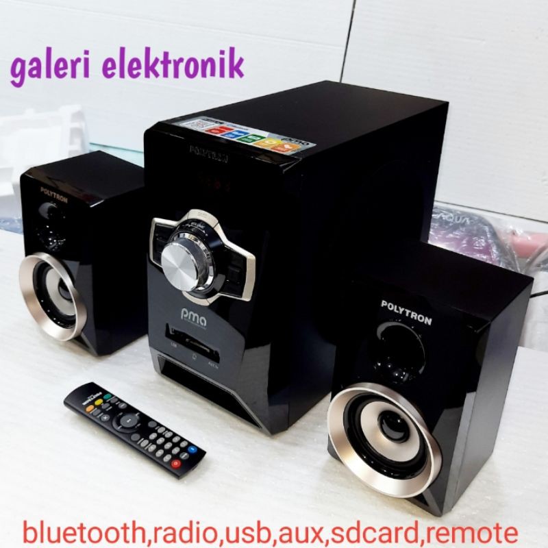 Speaker polytron pma 9311 usb,radio,bluetooth,aux,remote,sd card