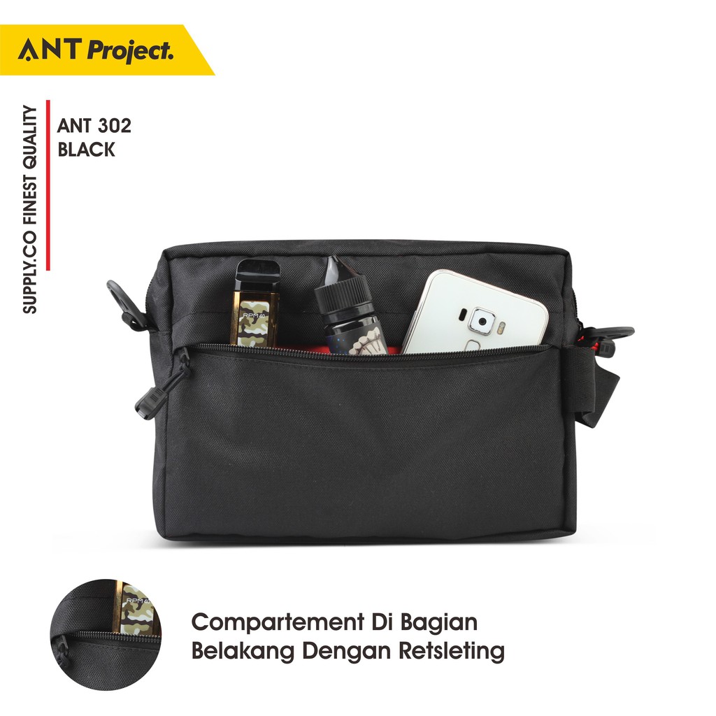 ANT PROJECT  Tas Pouch Pria Clutch Slingbag Cowok Distro Keren Murah Premium