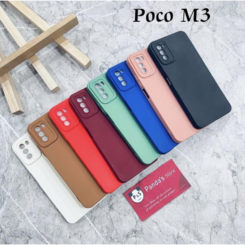 Softcase Pro Camera Xiaomi Poco M3 Candy Case Full Color 3D Silikon TPU