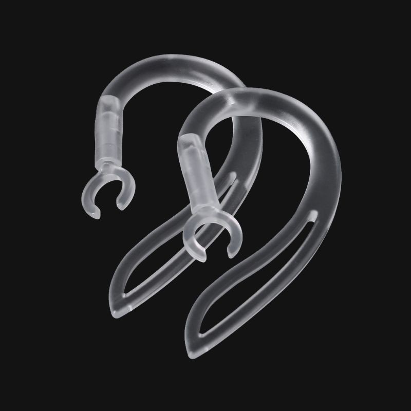 btsg 8mm Bluetooth Earphones Transparent Soft Silicone Ear Hook Loop Clip Headset