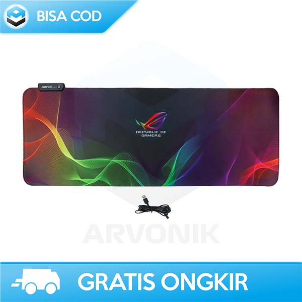 MOUSE PAD GAMING MULTI COLOR LED RGB TAFFGO ASUS RGB USB ULTRA SMOOTH