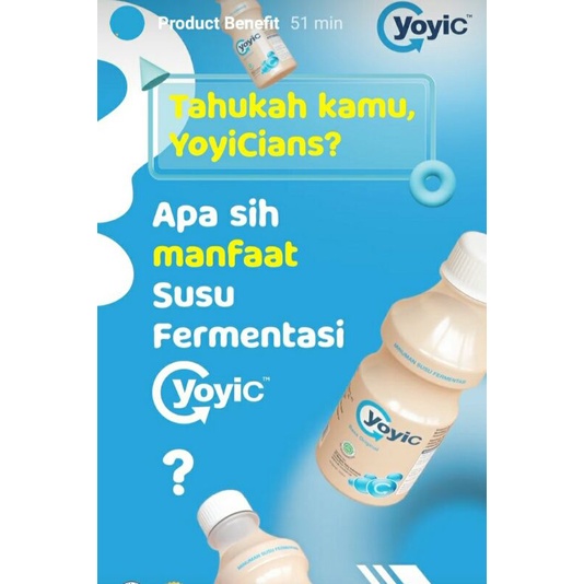 YoyiC yogurt fermentasi Uk.130 1 pack ( isi 12 )