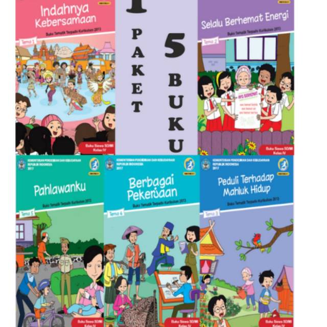 Buku paket tematik kelas 4 semester 1 Tema 1-5