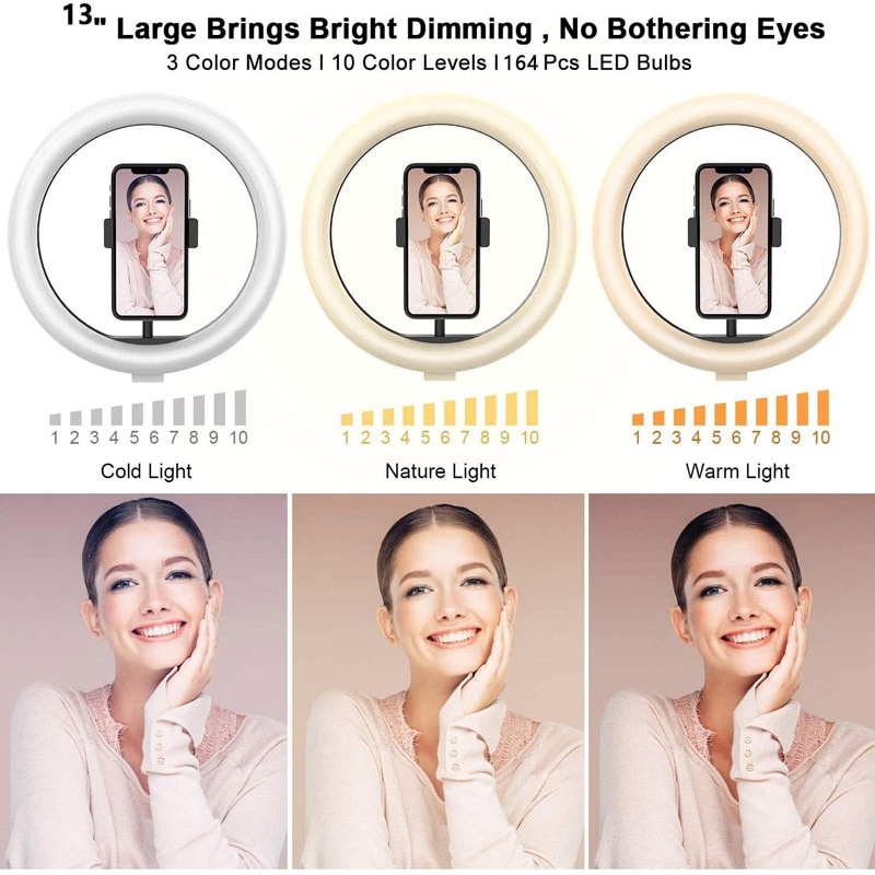 Lampu Ring Light 26cm Lampu Make Up Tripod Ring Light Set Ring Light MUA lAMPU Ring Light Selfie