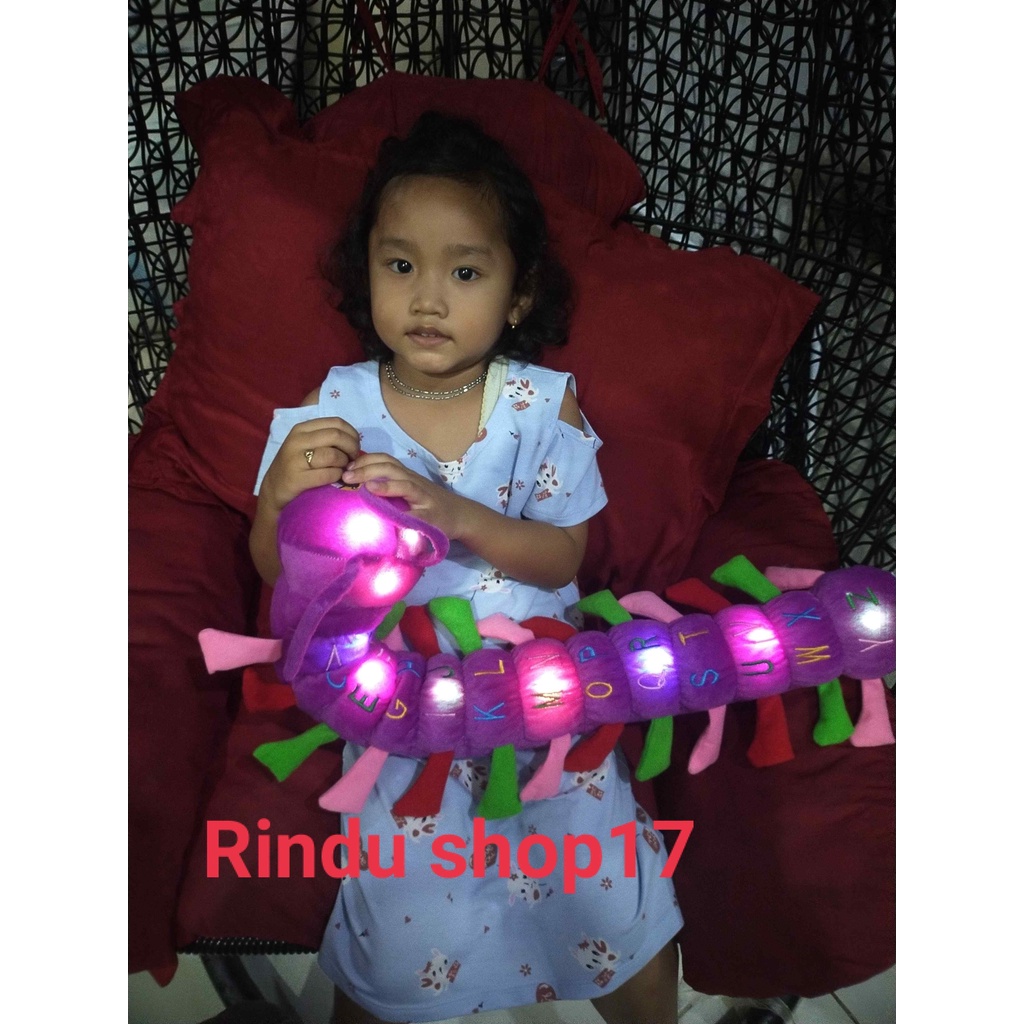 boneka ulet LED/ boneka ulil lampu/boneka ulil abjad/boneka dashbor mobil  ber LABEL SNI