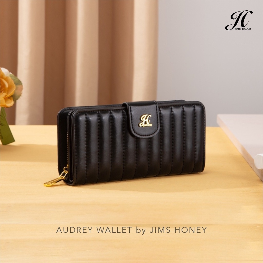 Dompet Panjang Wanita Jims Honey Audrey Wallet L7R0  Polos Viral Dompet Promo New product Premium Be